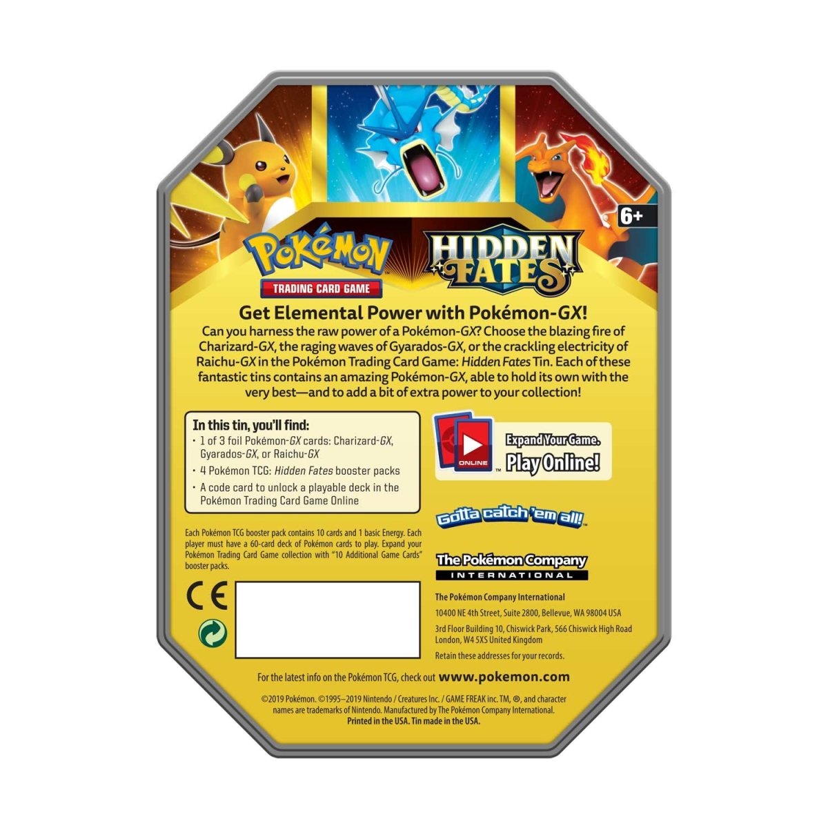 Hidden Fates Raichu Tin (Sealed)