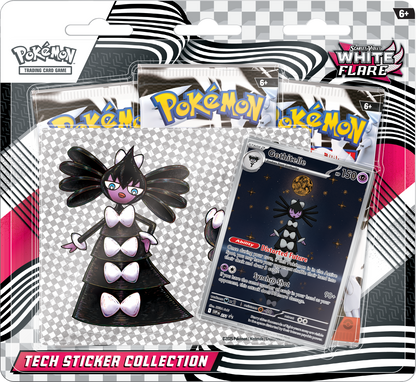White Flare Tech Sticker Collection - 3 Packs